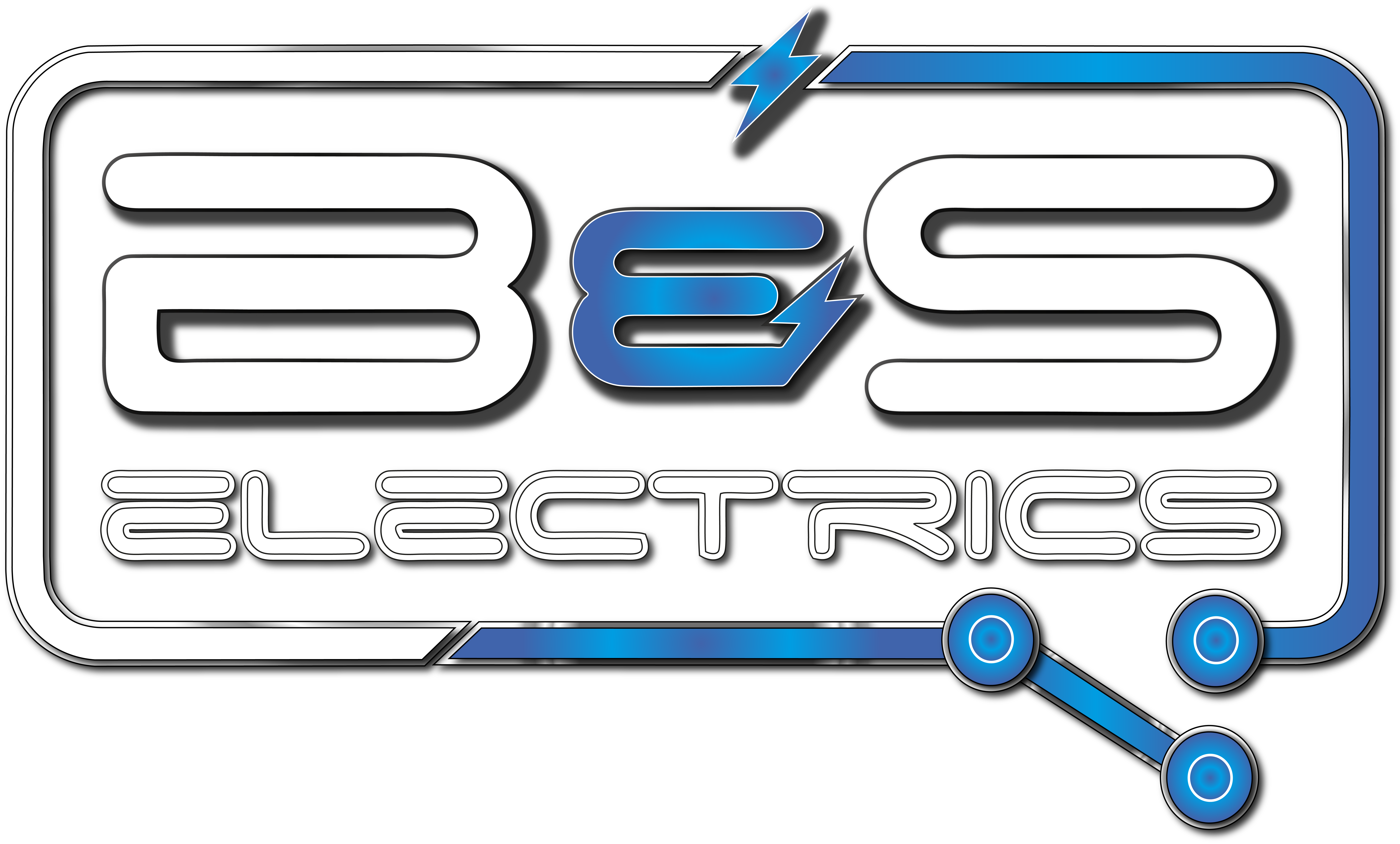 Brand logo for '3S Electrics' with stylized white '3S' letters, a blue lightning bolt, and the word 'ELECTRICS' beneath on a dark background.